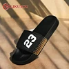 Trendy Men's Athletic Slides Durable Thick EVA Sole Lightweight Casual Home & Outdoor Wear Slides Summer utdoor Beach Slippers 1
