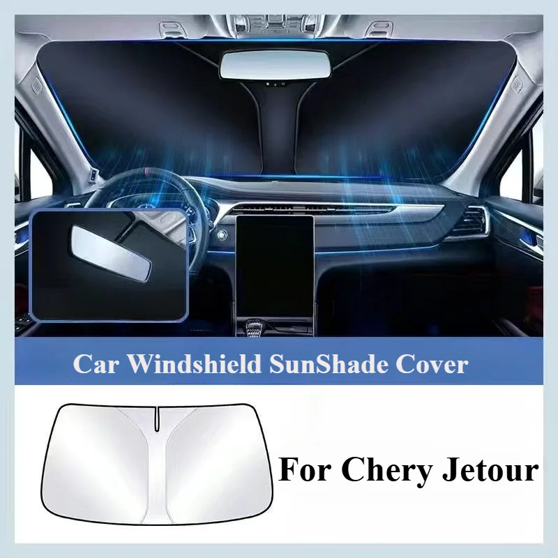 Car Windshield SunShade Cover for Chery Jetour T2 Traveler Summer Sun Anti UV Protection Car Front Window Sun Shade