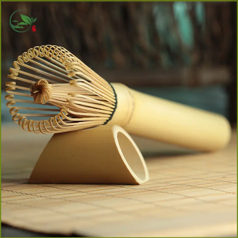 [GRANDNESS] Golden Bamboo Matcha Whisk Long Handle Chasen Matcha Green Tea Powder Whisk