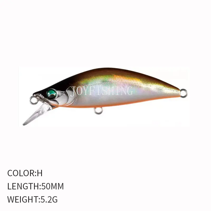 11Pcs 50mm 5.2g Minnow Lure Sinking Fishing Hard Bait Freshwater Trout Pike  Lure Japanese Fishing Lure Pesca Minnow 9132