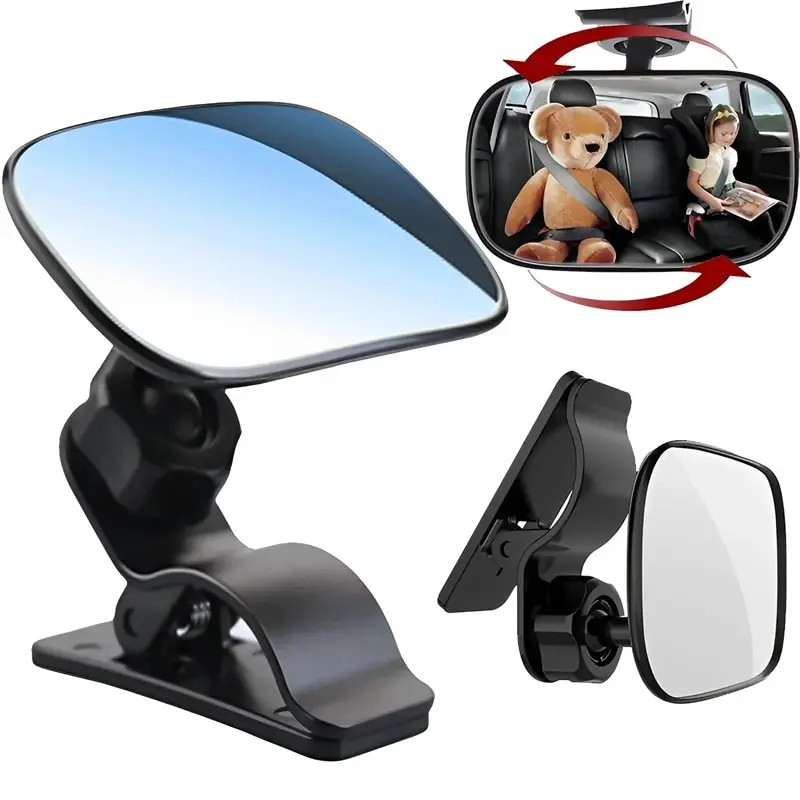 2 in 1 Car Mini Safety View Back Seat Mirror Baby Car Mirror Children Facing Rear Ward Infant Care Square Safety Kids Monitor car rearview mirror