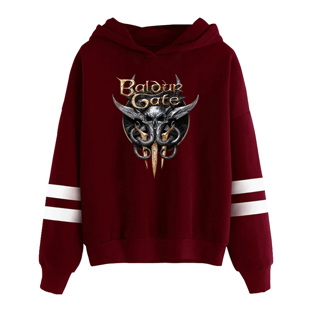 

Baldur's Gate Hoodie 2023 New Game Pocketless Parallel Bars Sleeve Women Men Sweatshirt Harajuku Streetwear Fashion Clothes