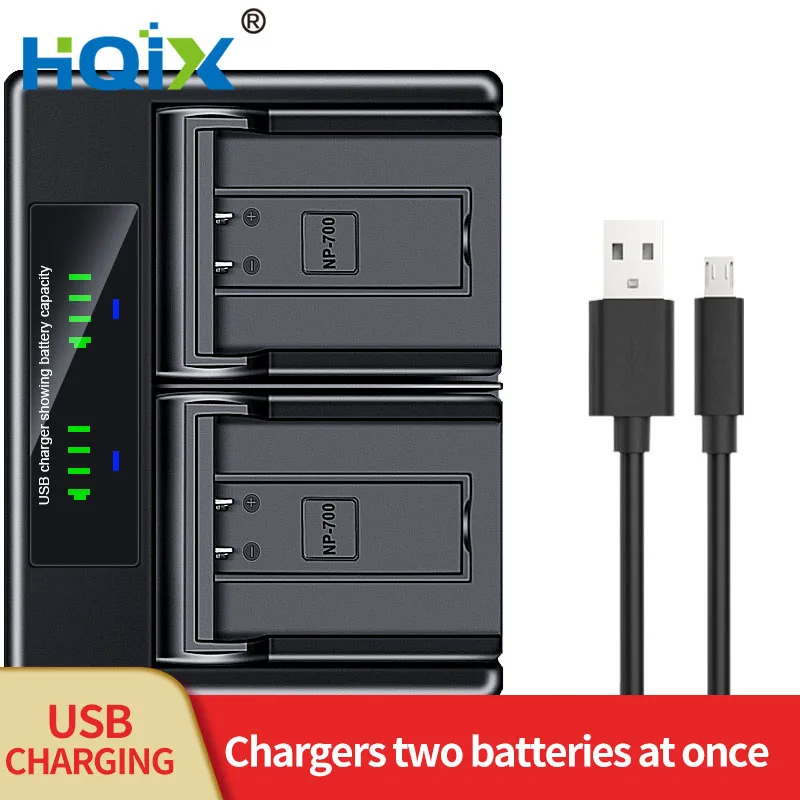 

HQIX for Samsung L77 Camera SLB-0637 Battery Dual Charger