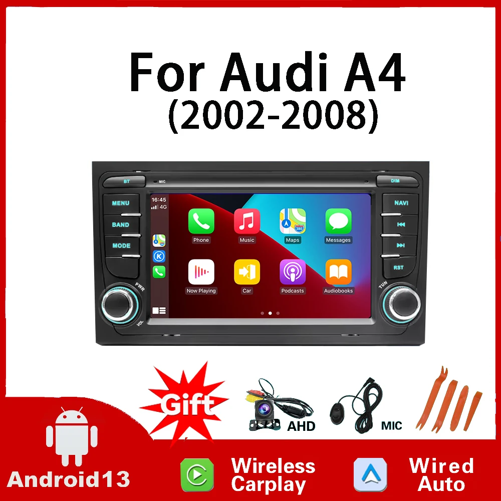 4+64G Für Audi A4 8E B6 B7 2000-2009 KAM+ CarPlay