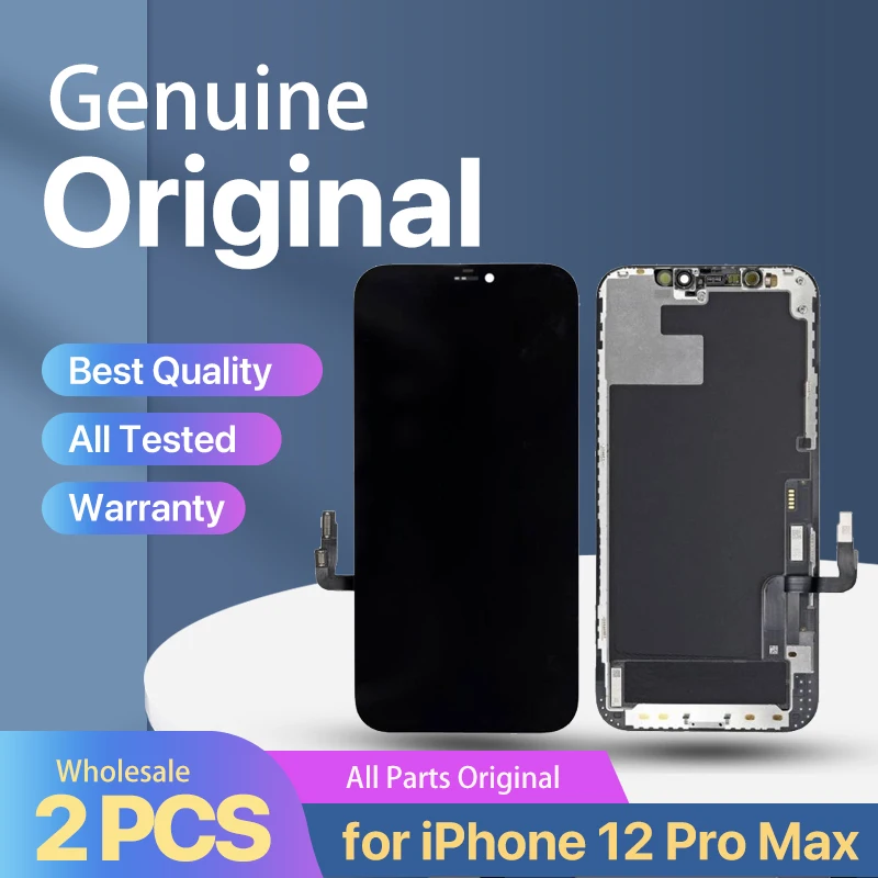

Original Screen for iPhone 12 Pro Max With 3D Touch Screen Sensor Digitizer Assembly Replacement 12 PM