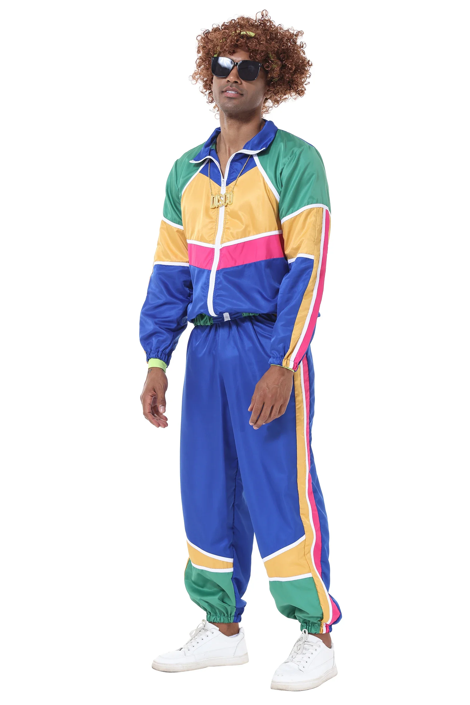 Retro 80s Disco Hippie Costume Ski Sports Jumpsuit Aerobics Costume  Halloween Carnival Party Costume - AliExpress