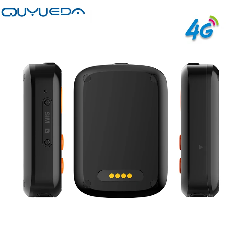 4G GPS Tracking Device For People Elderly Children Locating Pendant IPX7 Waterproof SOS Two-Way Calling Auto Fall Alarm Fence
