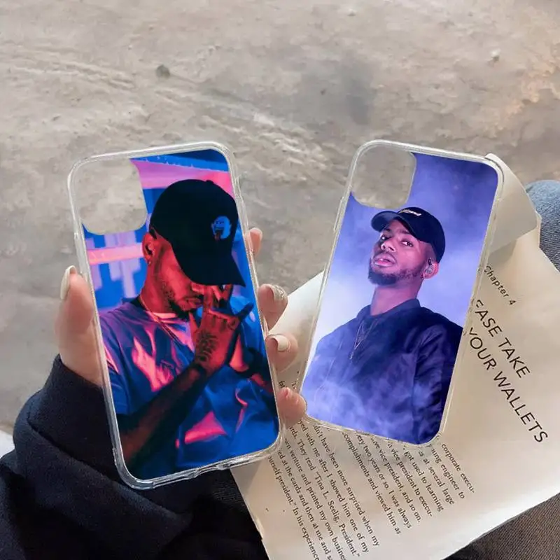 Bryson Tiller Singer Custodia Per Telefono Trasparente Morbida Per Iphone 11 13 12 14 X Xs Xr Pro Max Mini Plus