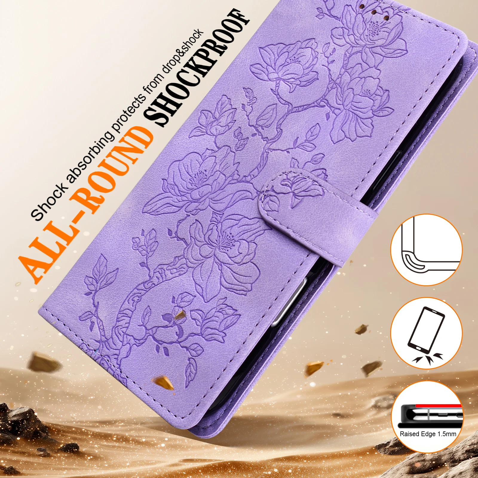 Magnetic Flip Leather Wallet Phone Case