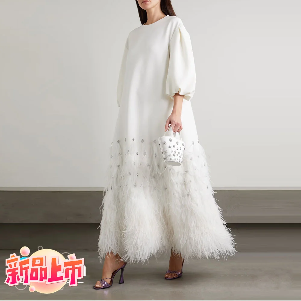 

Платье Pandora изысканное ТРАПЕЦИЕВИДНОЕ с круглым вырезом, официальное вечернее платье до щиколотки, арабское женское бальное платье для свадьбы, банкета, торжества