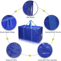 Extra Large Heavy Duty Moving Bags with Strong Zipper — Durable Packing & Storage Tote for Clothes, Bedding, and More - Image 3