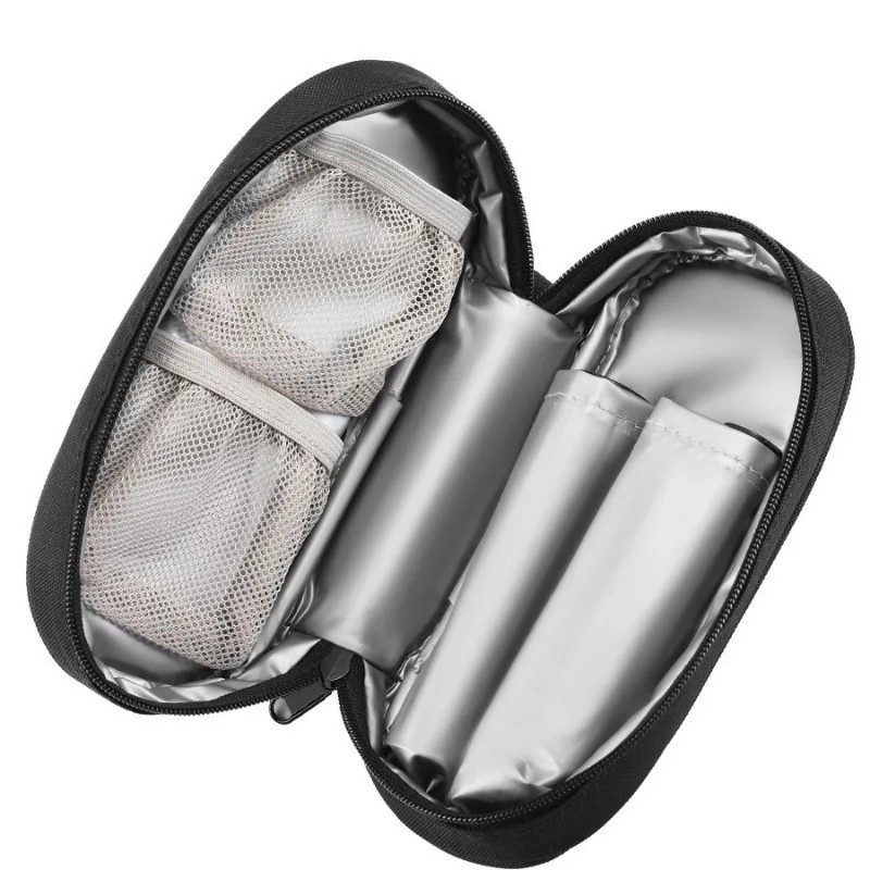 Outdoor Insulated Travel Medication Organizer Bag with Survival Kit and EpiPens Pouch for Emergency Medical Supplies