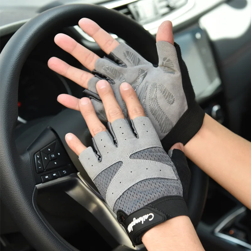 Cycling Fingerless Gloves for Men Women Motorcycle Summer Bicycle Fitness Gym Sports Weightlifting Breathable Cycling Gloves 3