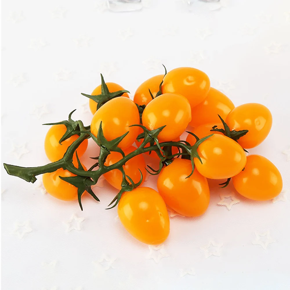 Artificial Tomato Party Fake Props Display Cabinet Showcase Decor Fruit Vegetable Home Ornament For food photography props vegetable ornaments artificial plant flowers