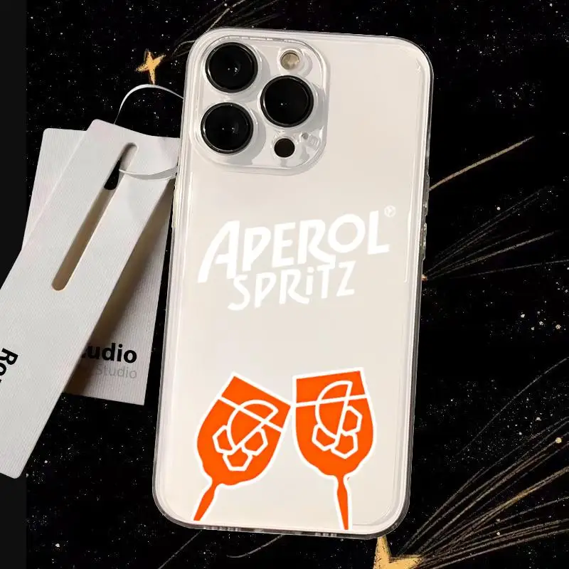Aperol Spritz Stylish Transparent Phone Case