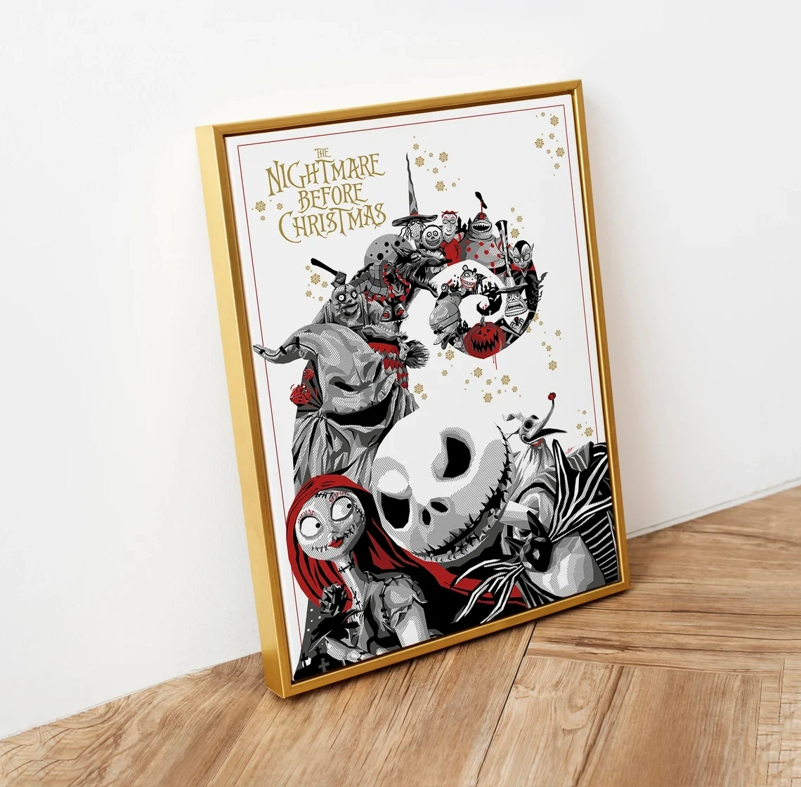 Disney Diamond Art Nightmare Before Christmas Jack Skellington Diamond  Painting Full Square Round Drill Embroidery Movie Art