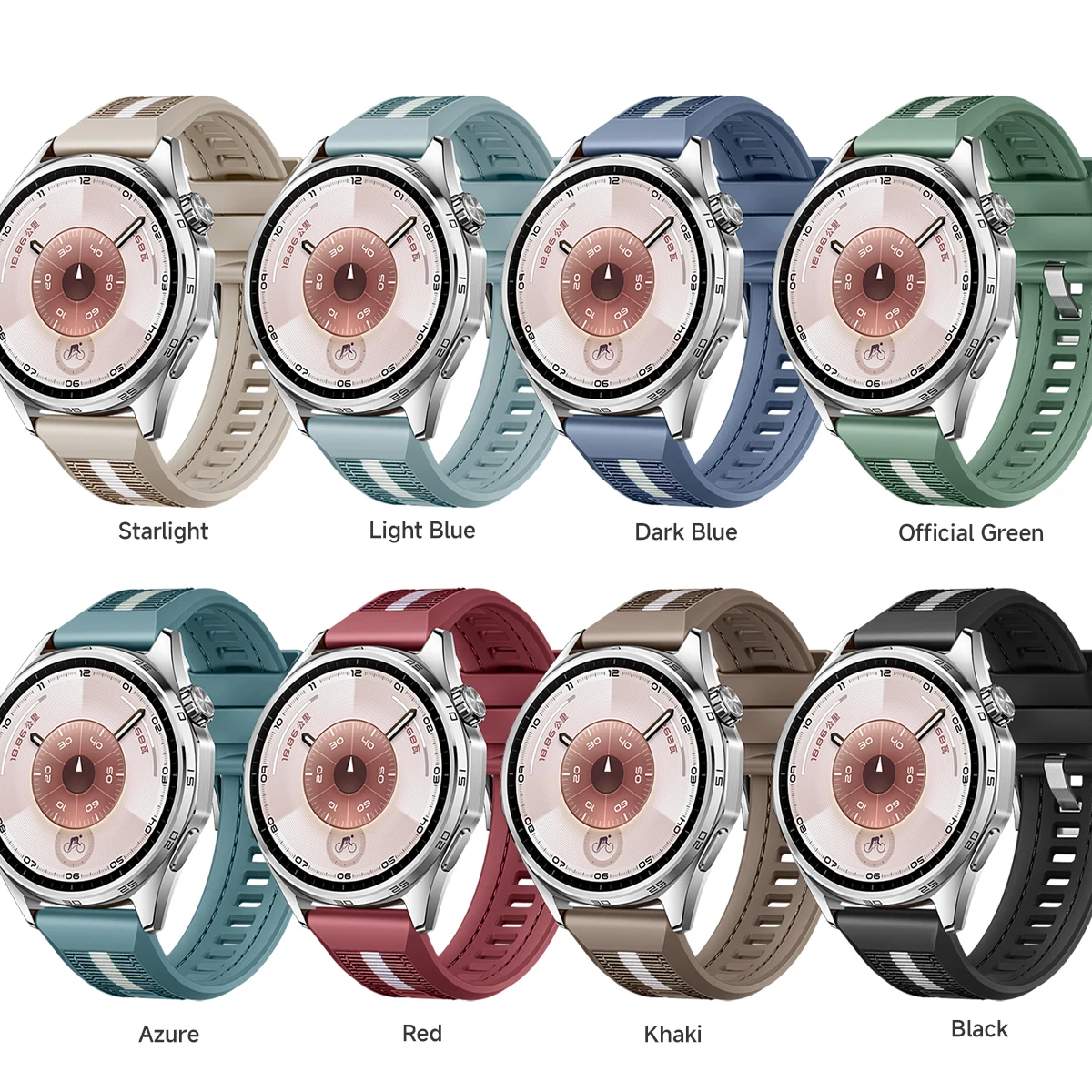 Universal 22mm Soft Silicone Replacement Watch Strap