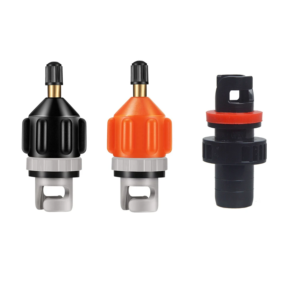 WOUMON Adattatore per Pompa per Valvola SUP, Adattatore Compressore SUP per Barca a Remi Gonfiabile, Kayak,Tavole da Paddle (Nero