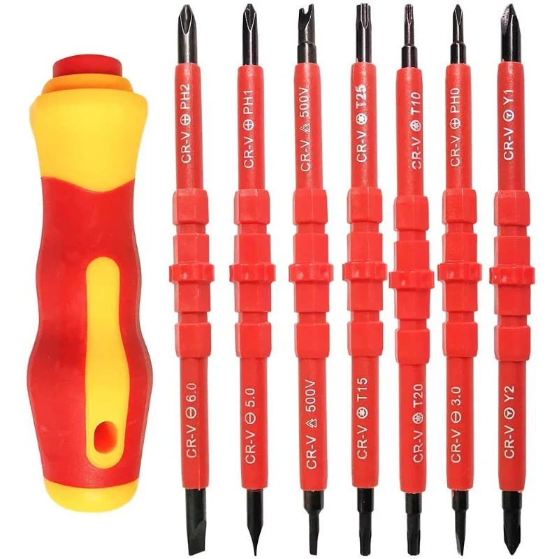 ElectricianHandToolsInsulatedScrewdriverSetScrewDriverBit