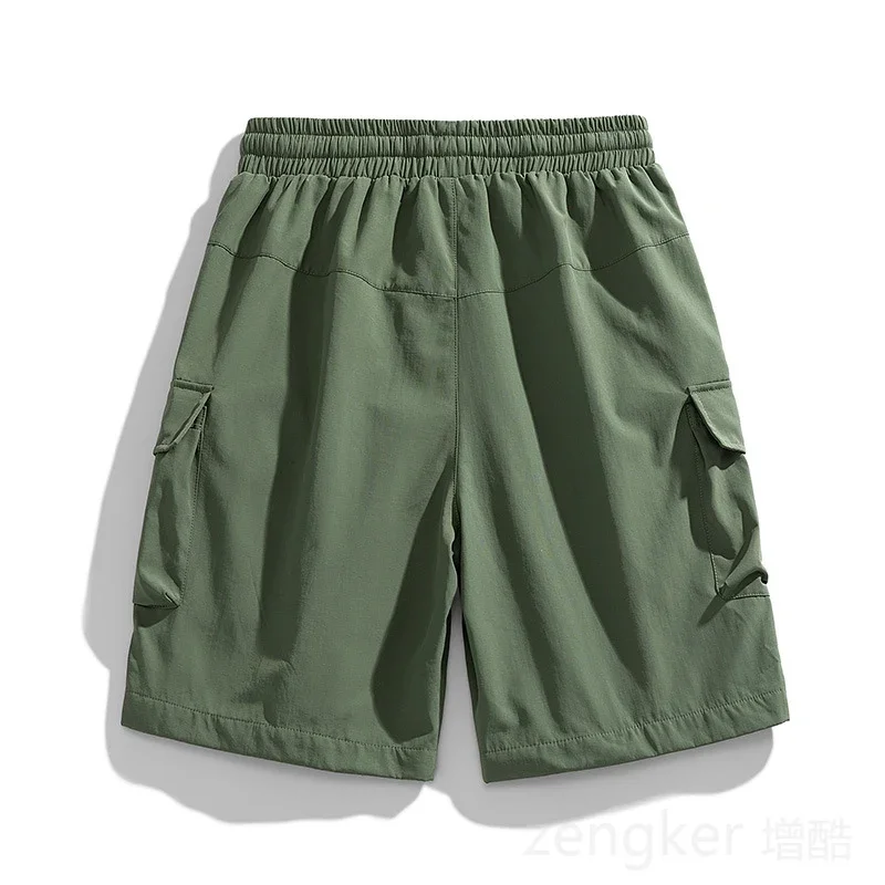 여름 멀티 포켓 대형 느슨한 통기성 반바지 9XL 8XL 멀티 포켓 캐주얼 스트레이트 청소년 유행 스포츠 반바지 남성용