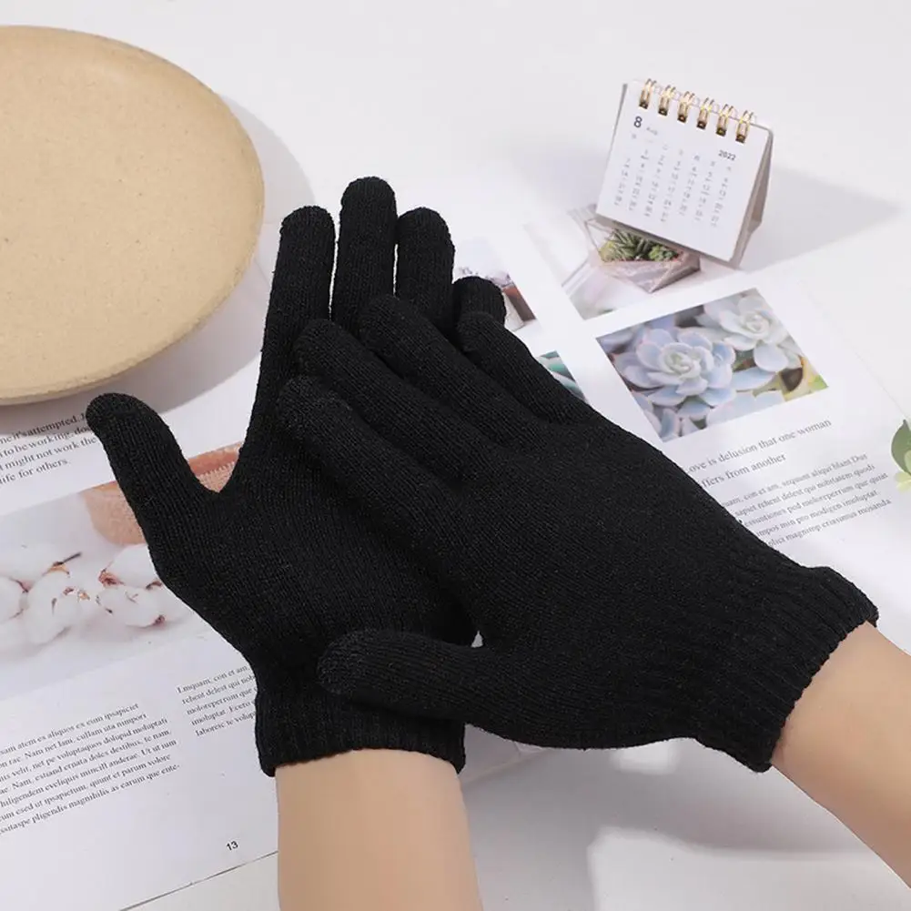 Winter Gloves Children Magic Stretchy Knitted Full Finger Girl Boy Kid Figure Skating Special
