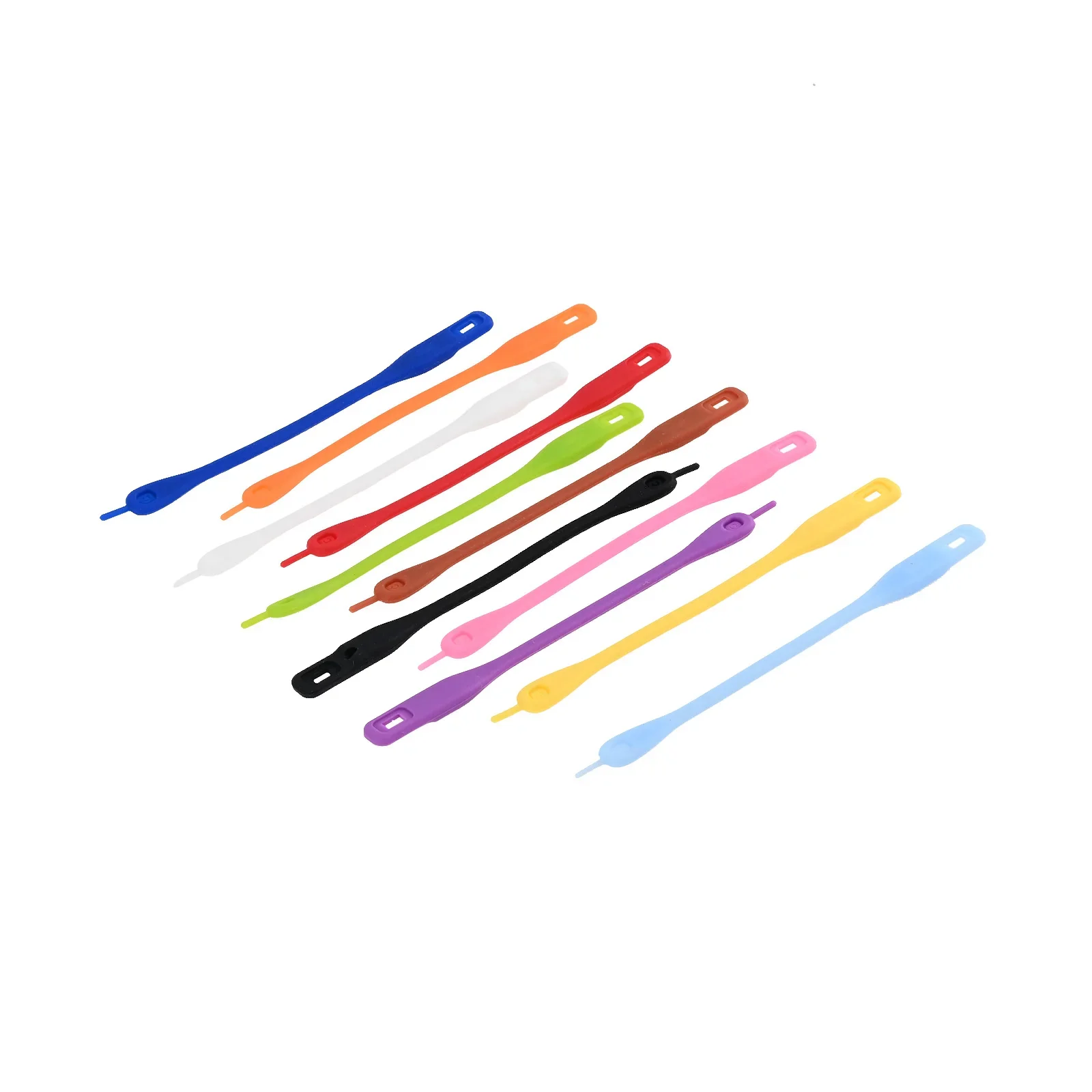 Colorful Silicone Wine Glass Charms Markers Cocktail Sticker Strips 12pcs Wedding Party Christmas New Year Home/Bar/Hotel Decor