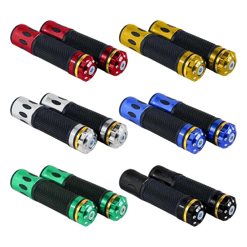 

Universal Motorcycle Handlebar Grips Soft Non Slip Ripple Design Hand Grips Fashionable Motorcycle Handlebar Covers Bike Grips