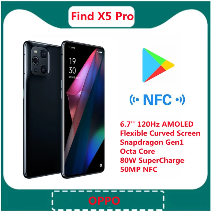 Oppo Find X6 Pro 5g Mobile Phone 6.82 Inch Amoled Flexible Curved  Snapdragon 8 Gen 2 50mp Triple Cameras 80w Supervooc Nfc - Mobile Phones -  AliExpress