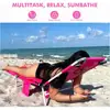 3 in 1 Portable Women Lounge Chair with Face Hole Cushion Adjustable Backpack Beach Chair Tanning Sunbathing Outdoor Relaxation 4