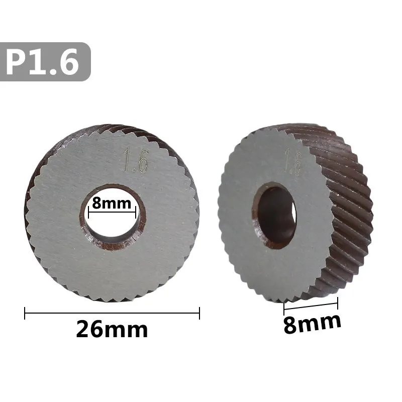 XCAN Anti Slip Knurling Wheel 26mm Diameter 1.6MM Reticulate Knurling Wheel For Metal CNC Machine Tool Accessories 2pcs knurling tool set