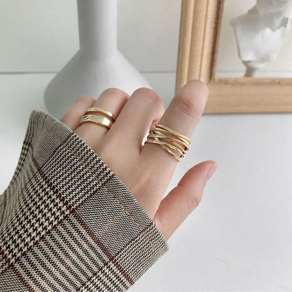 Multi-layer Geometric Chain Necklace Minimalist Jewellery For Women_voghion.com