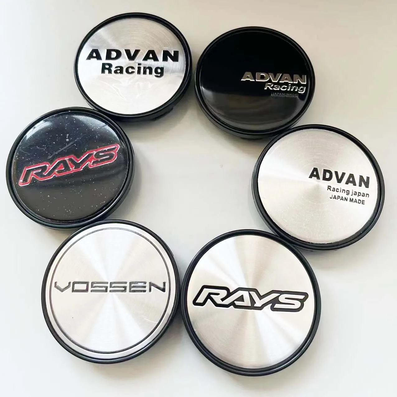 4 Pz/Lotto 54Mm Auto Tappi In Alluminio Marker Advan Raggi Vossen Markedwheel Copertura.