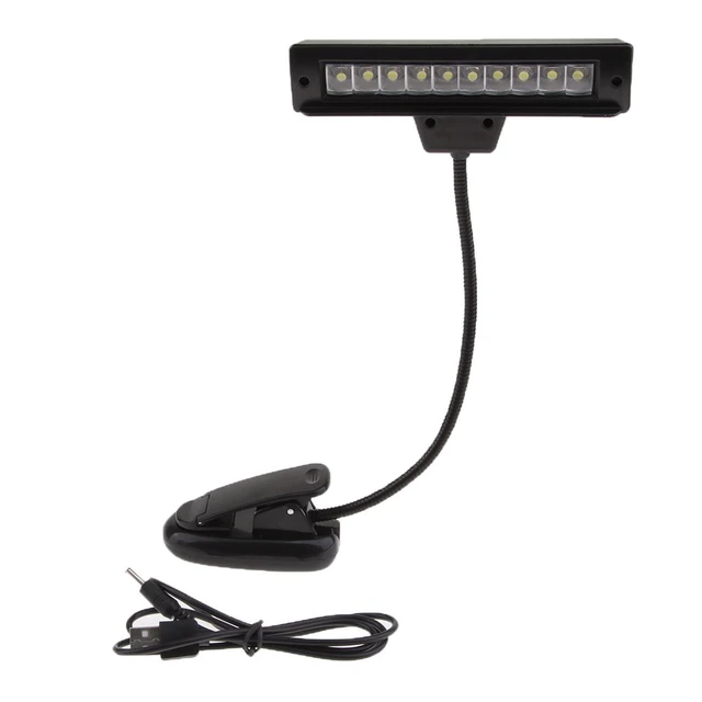 USB Aufladbare Musik Stehen Licht 10 Helle LED, Nachttisch Lampe  Schreibtisch Lese Lampe