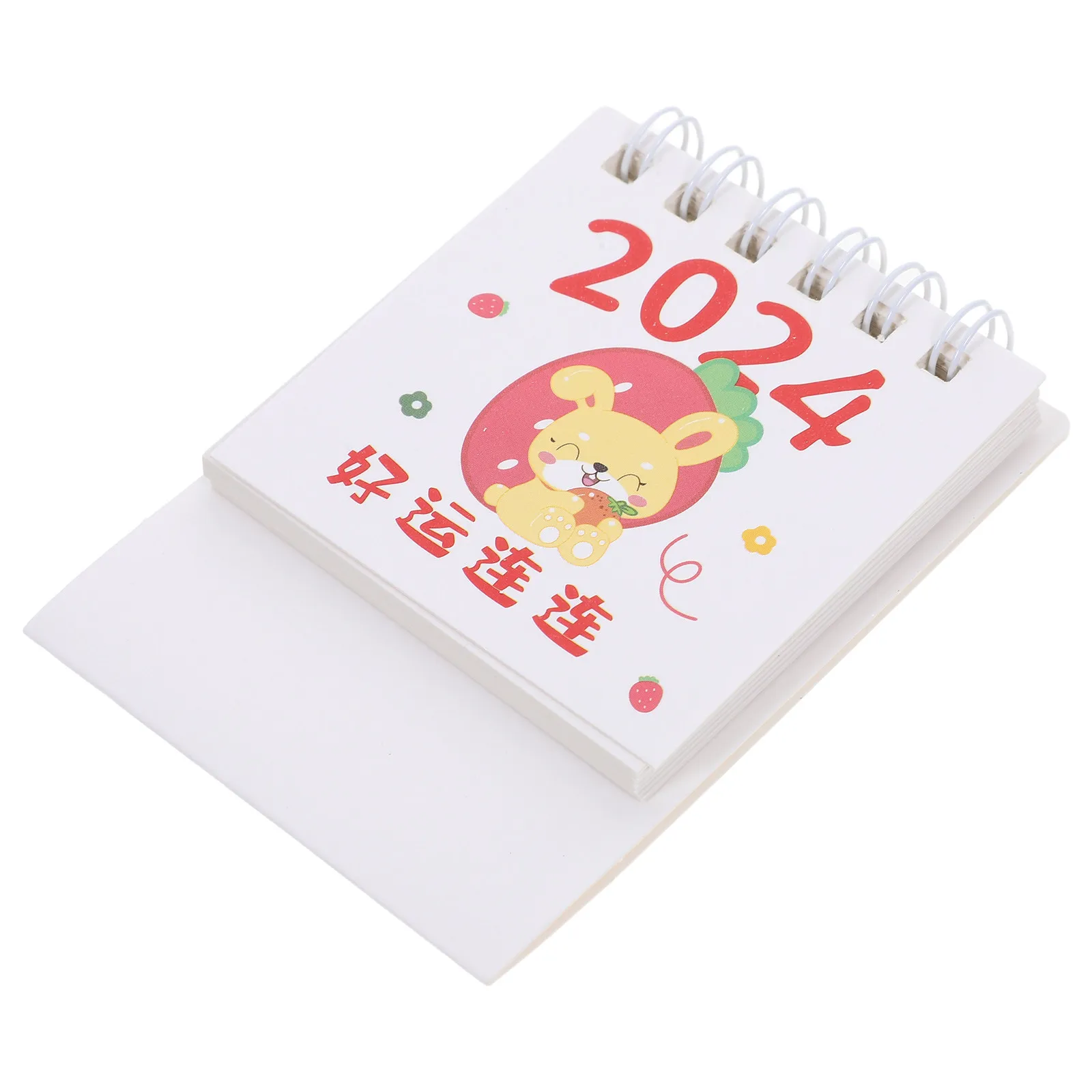 사무실 책상 달력 2024 소형 일상용 월간 플립 달력 두꺼운 종이 생일 휴일 추적기 세련된 홈 액세서리