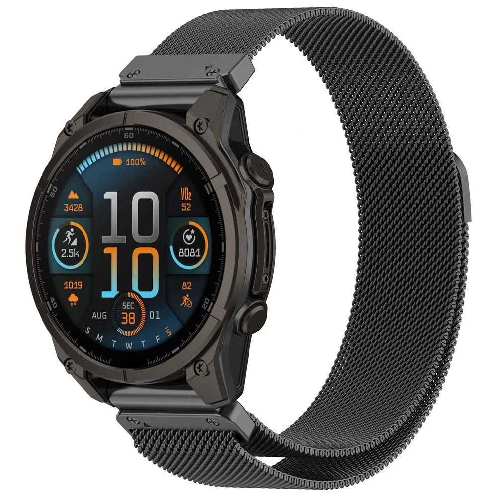 Milanese Magnetic Loop Stainless Steel Replacement Strap for Smartwatch Wristbands