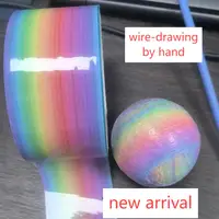 Rainbow Nano Tape Glue Pinch Music Blowing Gold Powder Toy Kid Shinny Set Students DIY Decompression Water Balloon Tape 2