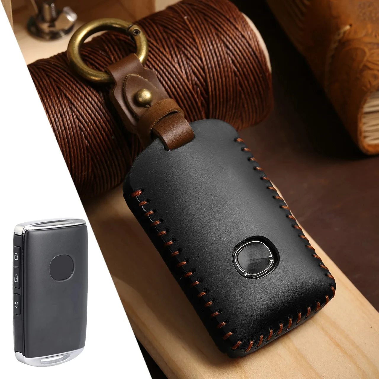 Car Key Case Cover For Mazda 3 Alexa CX5 CX8 CX4 2019 2020 3Button Smart Remote Car Key Accessories Holder Shell Car-Styling