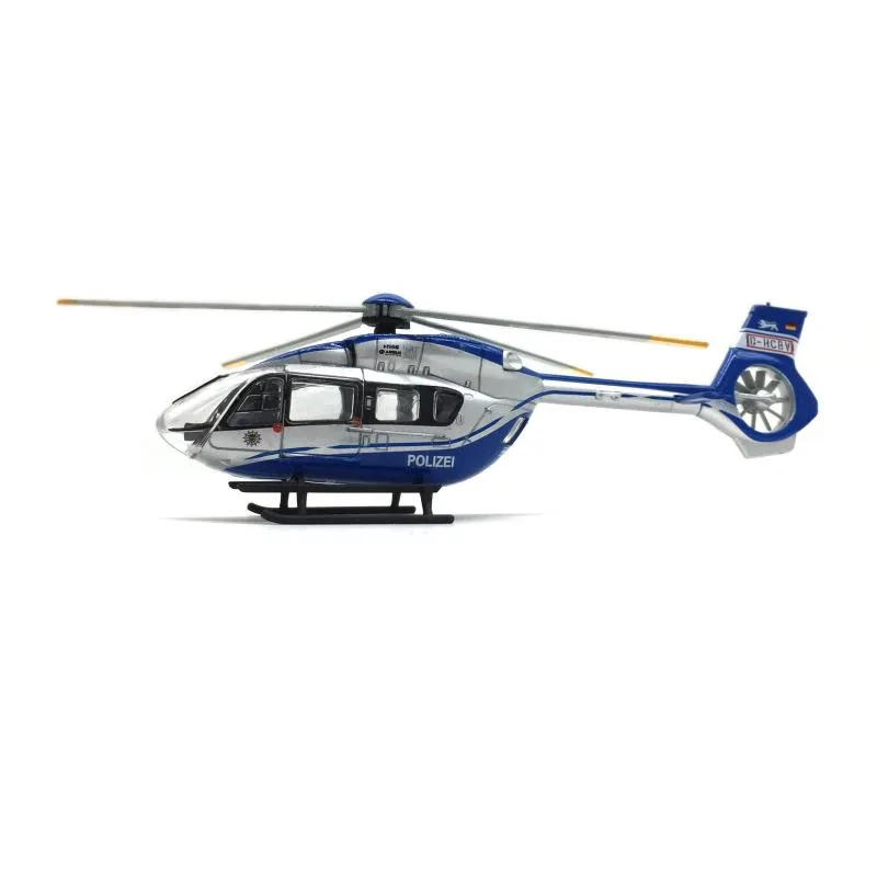 1:87 Scale Model Diecast Alloy Plane Aircraft Polizei Police Helicopter Ty H145 Airplane Collection Display Decoration For Adult welly 1 18 scale diecast car bmw isetta simulator classic model car alloy metal toy car for kid gift craft decoration collection