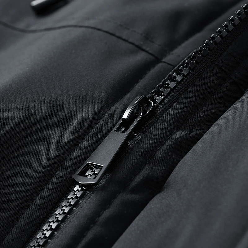 Winterjacken für Herren, warm, Baumwolle, gepolstert, warm, winddicht, wasserdicht, lockerer Mantel, große Größe 6XL, 7XL, 8XL, Übergröße, mit Kapuze, Schwarz, Remy-Grün – Detail 20