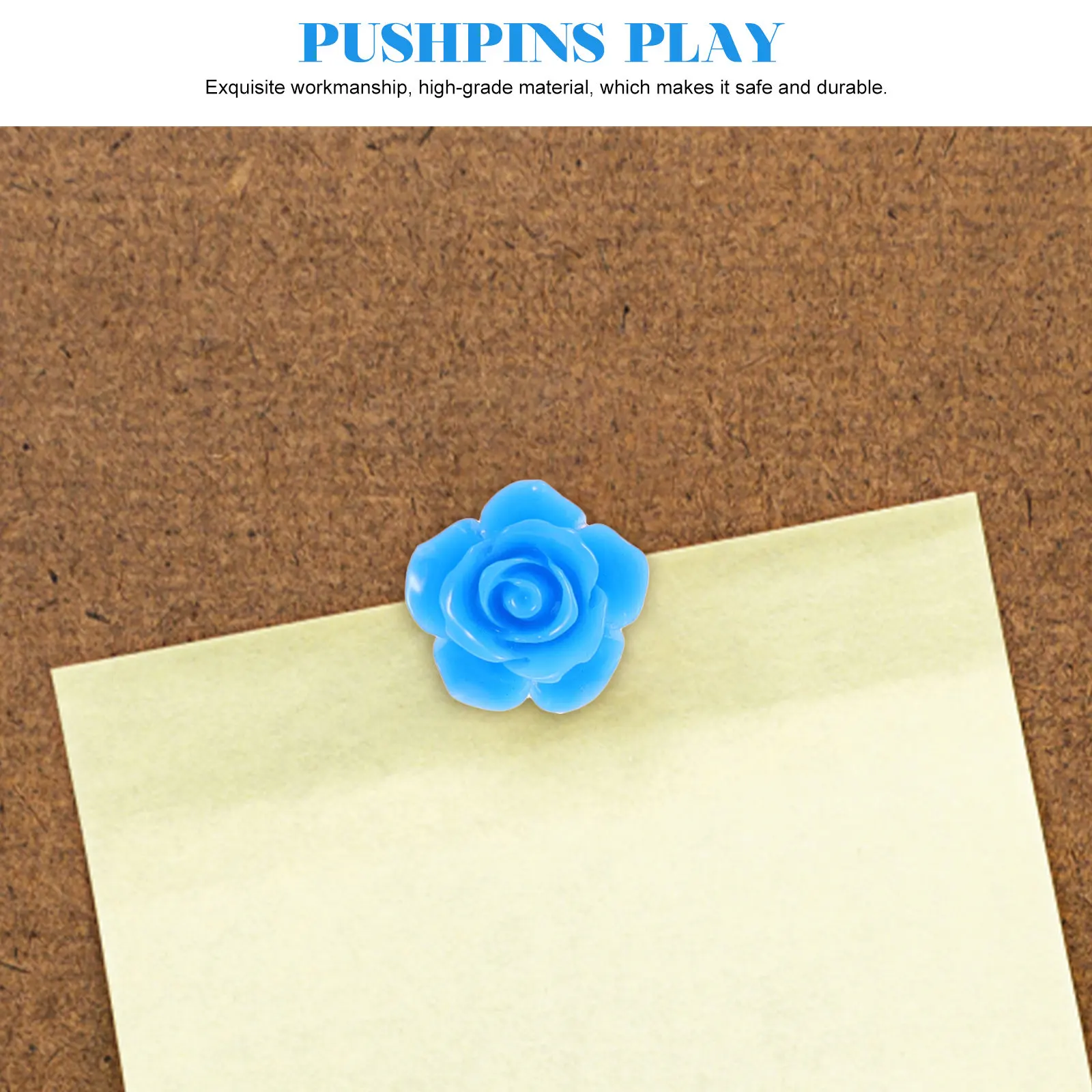 30Pcs 꽃 디자인 푸시 핀 절묘한 솜씨 수지 철 다목적 압정 게시판지도 장식 공예용