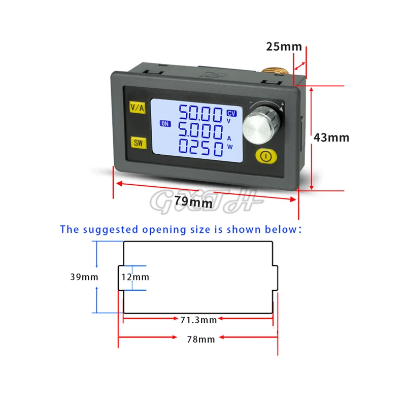 8a 5a cv cc manutenção step-down módulo
