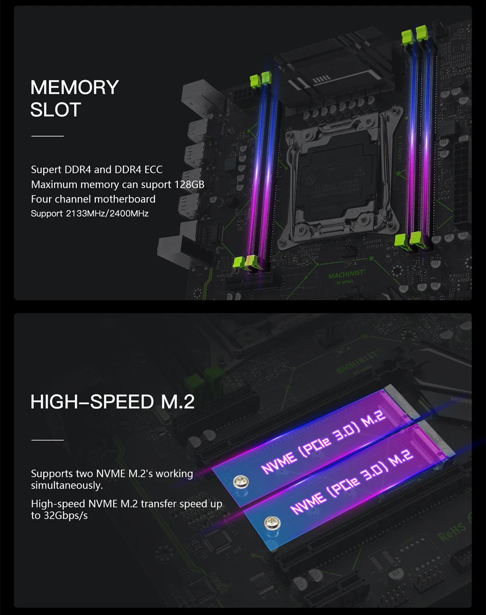 X99 MR9A Motherboard Image 4