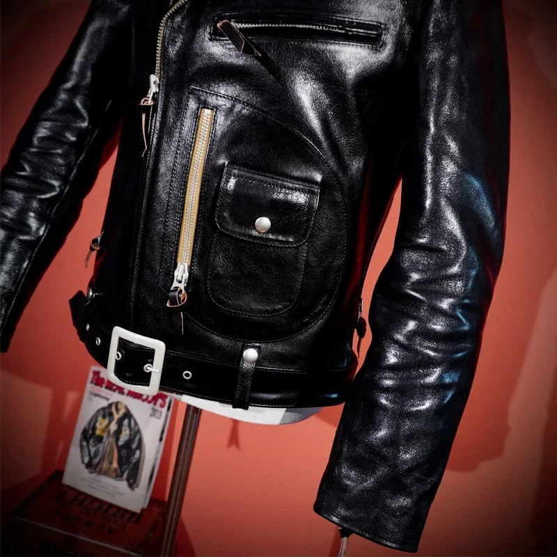 Japanese Tea Core Horse Leather J24 Cable-stayed Leather