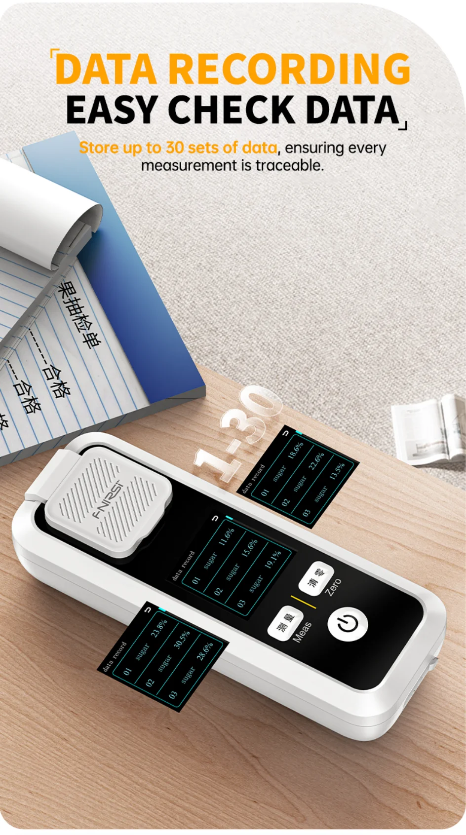 JBM-10 JBM-20 Digital Brix Refractometer Rechargeable Sugar Content Meter Measur