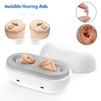 Hearing Aid Elderly Rechargeable Deafness The Listening Device Mini Wireless Sound Amplifier Invisible Hearing Aids Headphones 1