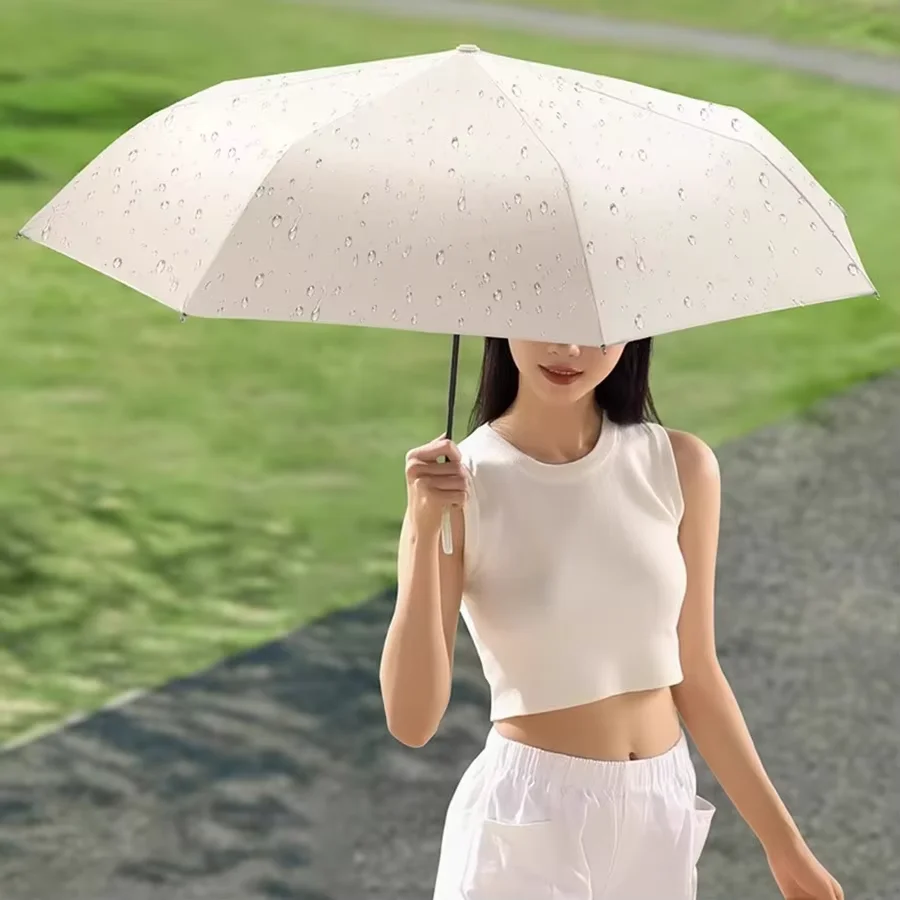 Folding Umbrella Strong Automatic Waterproof Windproof Parasol Male Reflective Strip
