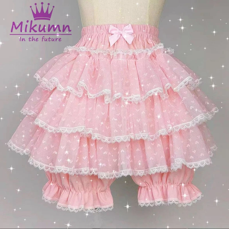Harajuku Kawaii Ruched Ruffles Cake Skirts Spring Fashion All-match White Shorts  Y2k E-Girl High Waist Faldas Mujer main image 1