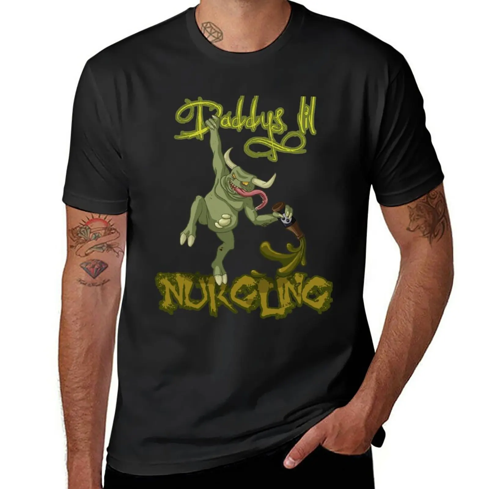 

Daddy's lil' Nurgling T-Shirt customs vintage aesthetic clothes t shirts for men graphic