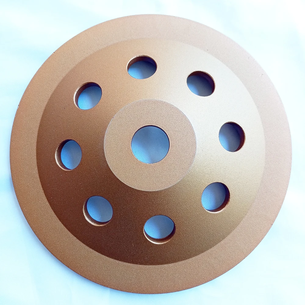 7 inch 180mm PCD Grinding Cup Wheel Polycrystalline Diamond Grinding Wheel Hole 22.23/16mm for Removing Epoxy Coating Glue