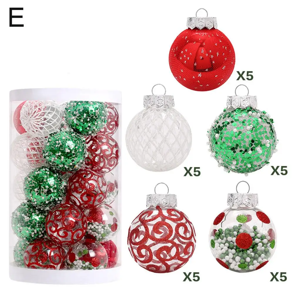 thumbnail image 1 of Adorno de bola de Navidad, gran árbol de Navidad, colgantes, copo de nieve, feliz Navidad, decoración del hogar para regalo de fiesta de Año Nuevo 2025, 1 of 5